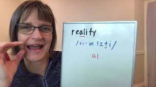 How to Pronounce Reality (Free American Accent Training: Word of the Day)