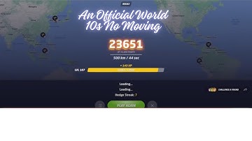 Geoguessr An Official World 10s No Moving 23,651 PB