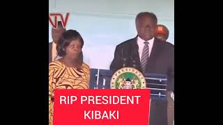 Rip President Kibaki. When you called press only to confess your love for 1st Lady Lucy.