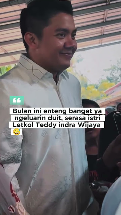 Menyala dompetku #teddyindrawijaya #letkolteddy #seskab #trending #viral #jokes #funny #mayorteddy