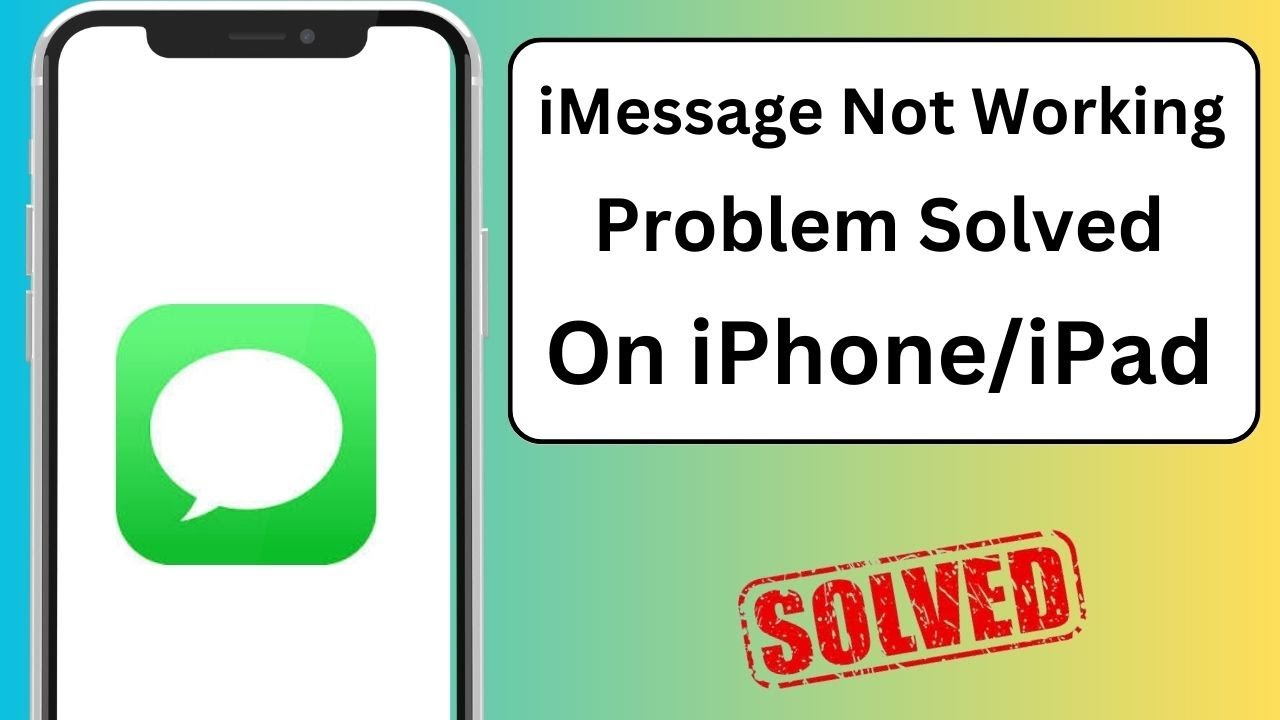 How to Fix iMessage Not Working on iPhone! iOS 17 - YouTube