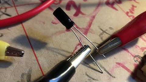 polar capacitor: hooked up with the wrong polarity