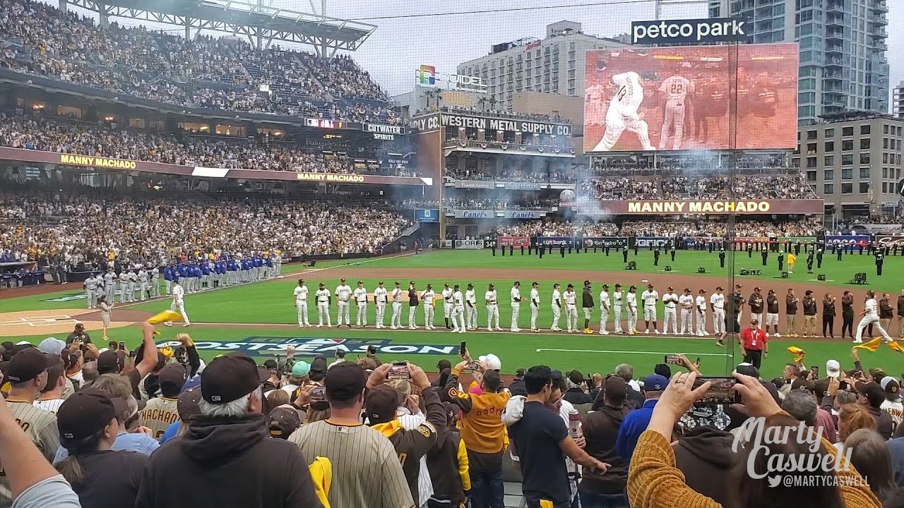 Full Padres introductions from Game 3 of the NLDS at Petco Park