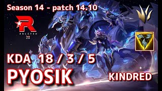 【KRサーバー/M1】KT Pyosik キンドレッド(Kindred) VS ウーコン(Wukong) JG - Patch14.10 KR Ranked【LoL】