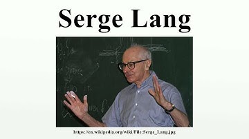 Serge Lang
