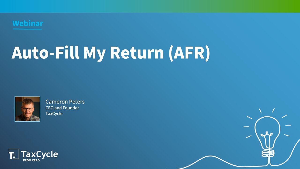 Afr Spring Return Auto-fill my return (AFR) (Webinar) - YouTube