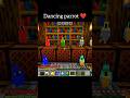 Dancing parrot 🐦 in minecraft 😹#shorts #minecraft