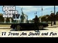 Gta iv  1977 trans am  stunts and fun black betty