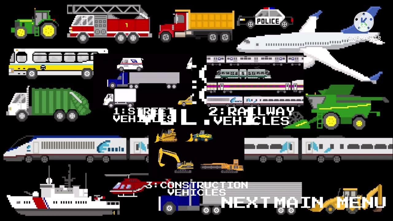 Vehicles Collection Volume 1 DVD Menu Walktrough Cars, Trucks, Planes