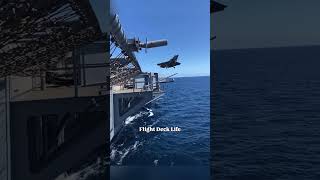 poetry in motion 🤌😍  #F35 #USNavy #aircraftcarrier #NavalAviation #flynavy #GoNavy #military
