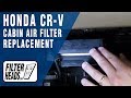 Cabin air filter replacement Honda CRV YouTube