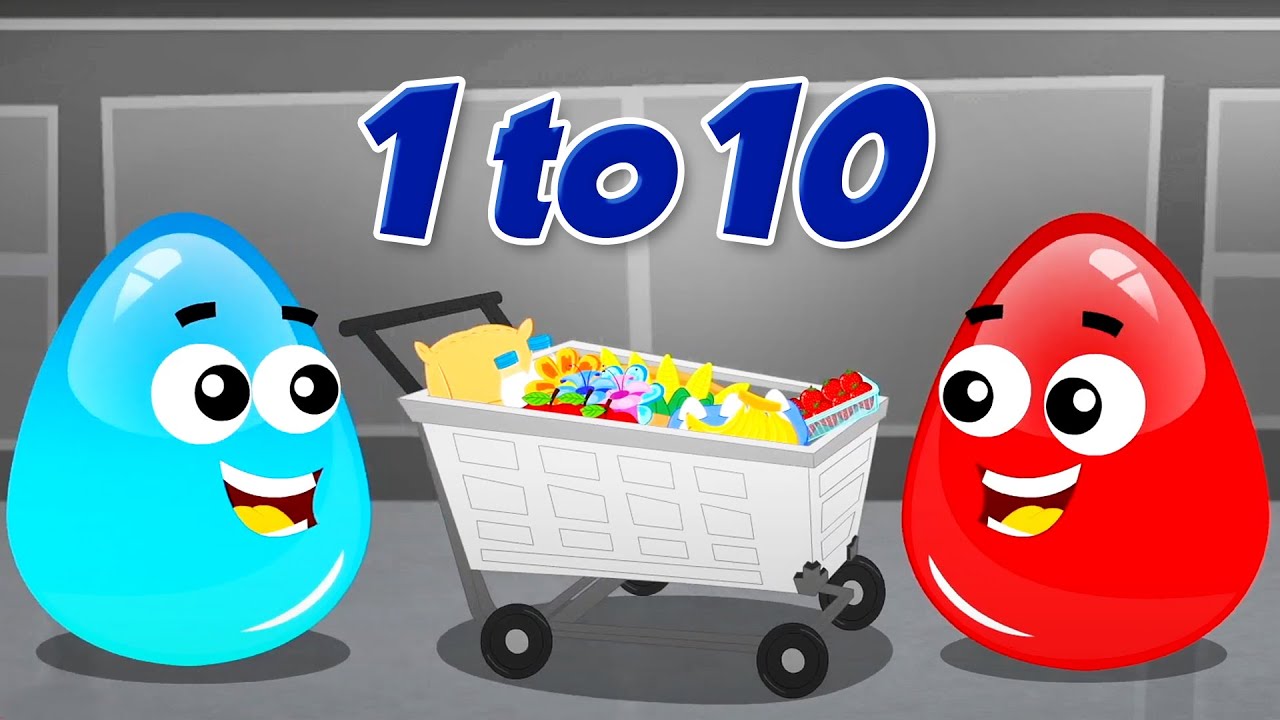 Learn Numbers With Crazy  Surprise Eggs, Educational Video for Children