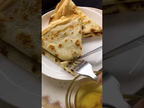 Блины на молоке с кипятком, блины с дырочками #тонкиеблины #блиныбезсахара #рецептблинов #блинчики