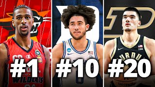 Ranking the Top 30 Prospects for the 2024 NBA Draft