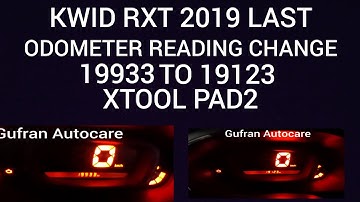 KWID RXT 2019 MODEL METER BACK VIA XTOOL PAD2!