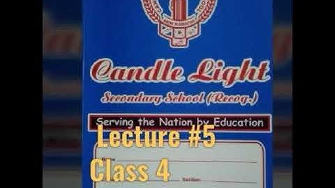 Class 4 Eng lit lecture 5 week 5