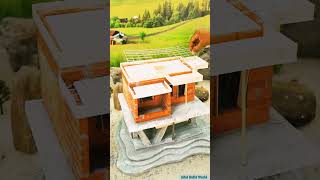 Building a Stunning 2-Story Mini Brick House! 🏠 #miniature #diy