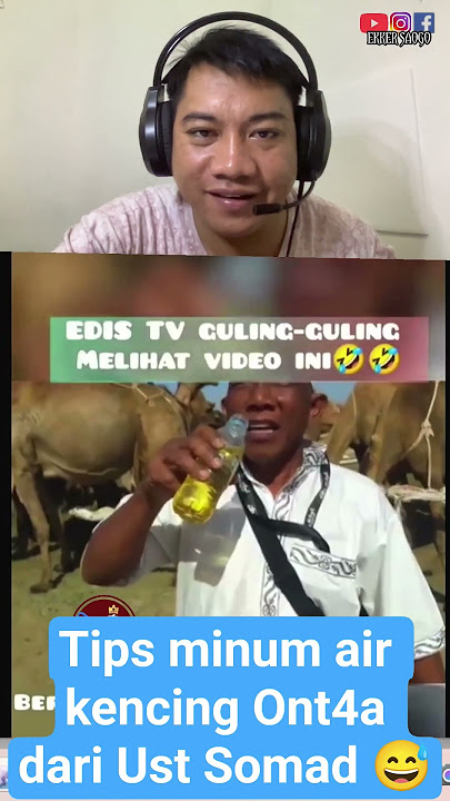 Tips for drinking 41r k3nc1ng Ont4a from Ust Somad 😅