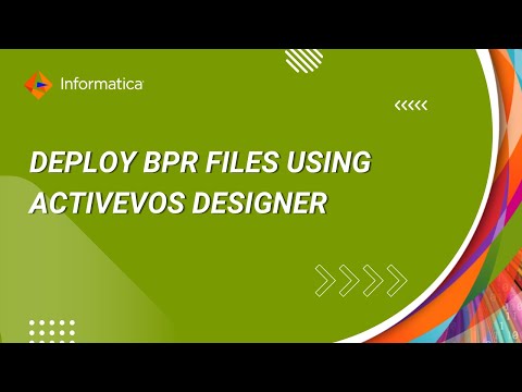 How to deploy BPR files using ActiveVOS Designer