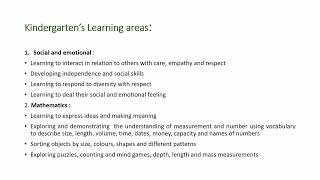 Kindergarten Parents Information Night    video