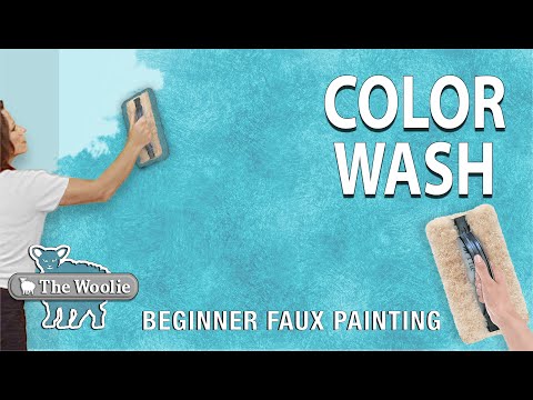 Color Wash Faux Glazing Technique How-To #DIY #HOMEIMPROVEMENT #FAUXPAINTING #THEHOMEDEPOT