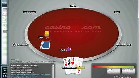 Play 3 card brag at casinorip.com