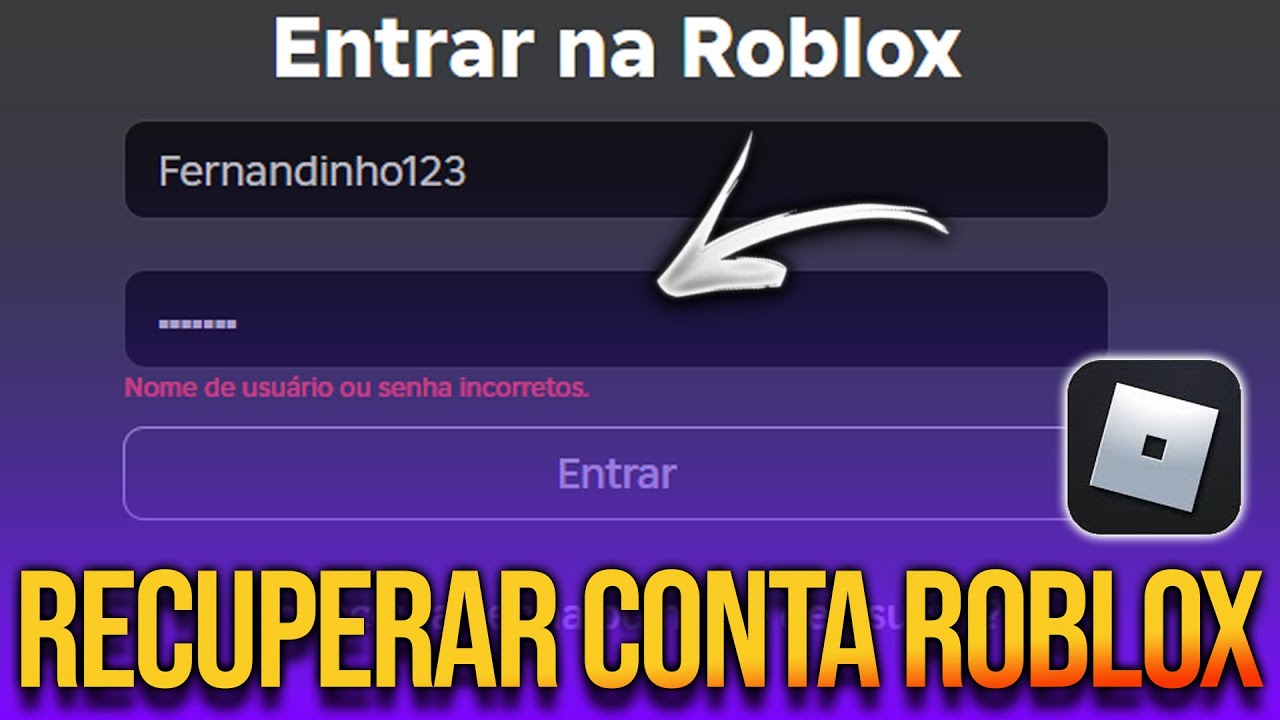 COMO RECUPERAR A CONTA DO ROBLOX em 2026 - YouTube