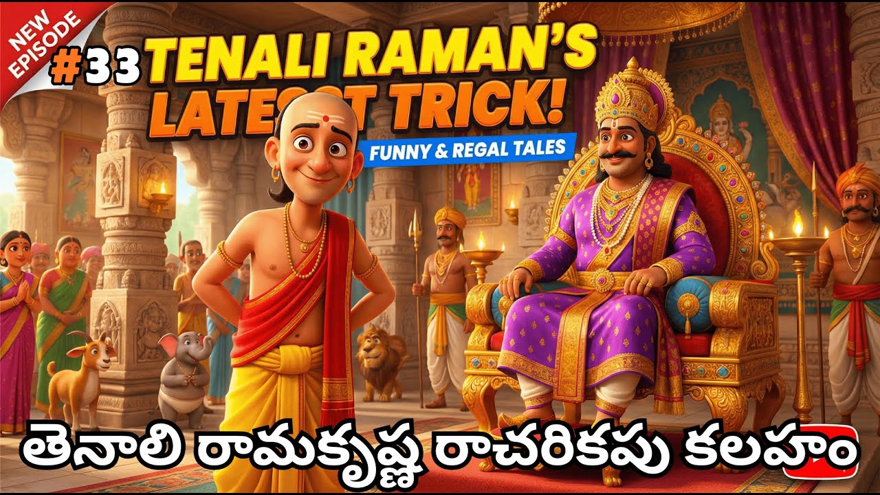 తెనాలి రామకృష్ణ రాచరికపు కలహం #TenaliRaman #TenaliStories #TeluguStories #KidsStories #FunnyStories