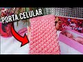 PORTA CELULAR a CROCHET punto Ojitos