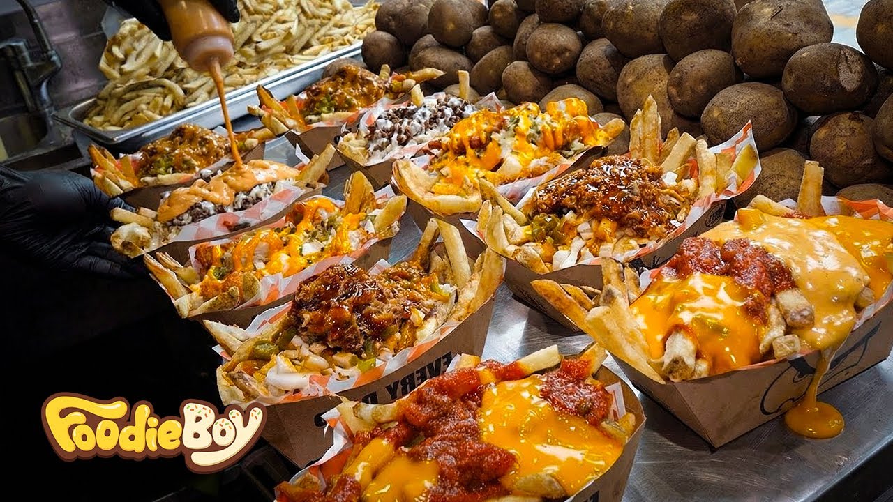 100% настоящий картофель фри с 9 неограниченными соусами!