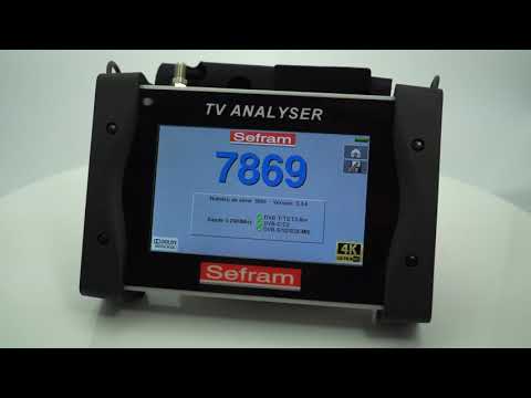 SEFRAM 7869   Dcouvrez notre nouveau mesureur de champ compatible HEVC H265 4K HDR