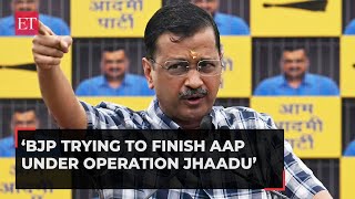 Arvind Kejriwal begins march towards BJP headquarters: 'BJP started 'Operation Jhaadu' to crush us'