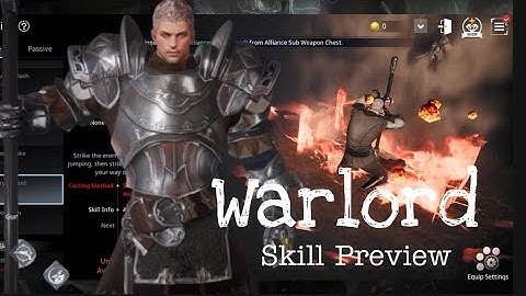 V4 Warlord all SKILL PREVIEW | new MMORPG android