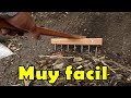 COMO HACER UN RASTRILLO PARA JARDÍN MUY FÁCIL