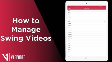 V1 Golf App: How to Manage Swing Videos