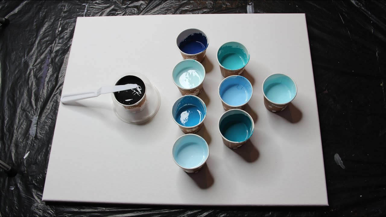 pouring acrylic paint on canvas for beginners - dirty pour ... pouring acrylic paint on canvas for beginners - dirty pour ...