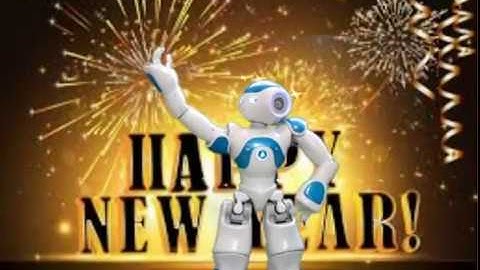 Happy New Year 2017 by Andy, a NAO robot