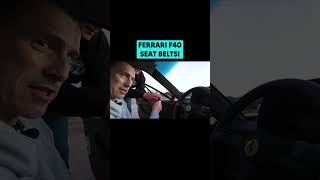 Ferrari F40 Seat Belts Are… Interesting 🤔