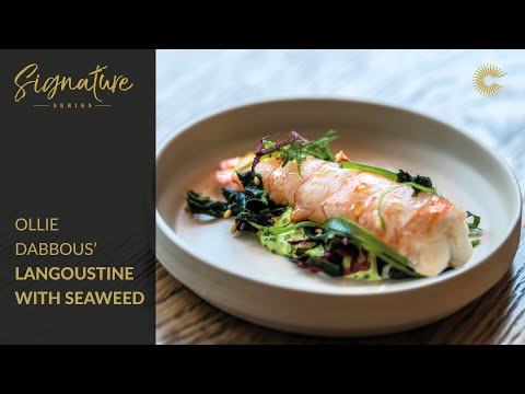 Ollie Dabbous&rsquo; Langoustine with Seaweed Salad and Custard of the Shell