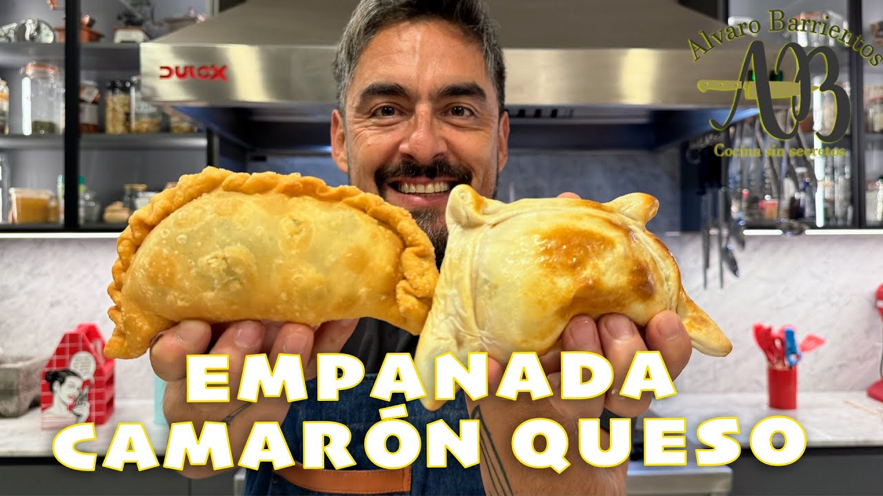 EMPANADAS DE CAMARÓN-QUESO. FRITAS Y AL HORNO. UNA RECETA PERFECTA Y DELICIOSA.