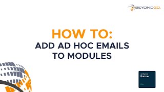 How To: Add Ad Hoc Emails to Modules in ServiceNow