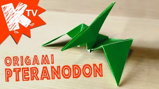 Origami dinosaure - Pteranodon FACILE