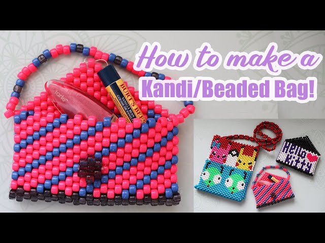 HOW TO MAKE A KANDI/BEADED BAG!/Step by step/How to tutorial! 