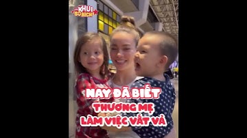 Xúc động khoảnh khắc Kim Lý một tay bế 2 con đến trường quay thăm Hồ Ngọc Hà