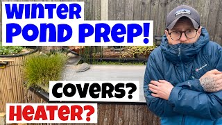 PREPARING PONDS FOR WINTER!