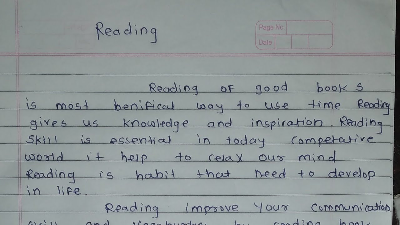 essay importance of reading speech