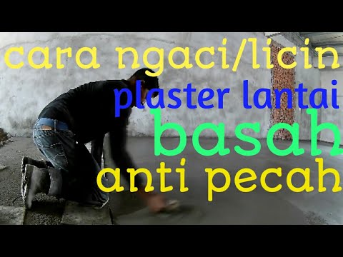 Video: Apakah beton basah licin?