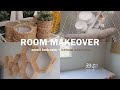 (eng) small bedroom makeover + korean aesthetic