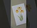 simple watercolor flowers!✨🌼#shortsfeed#shortvideo