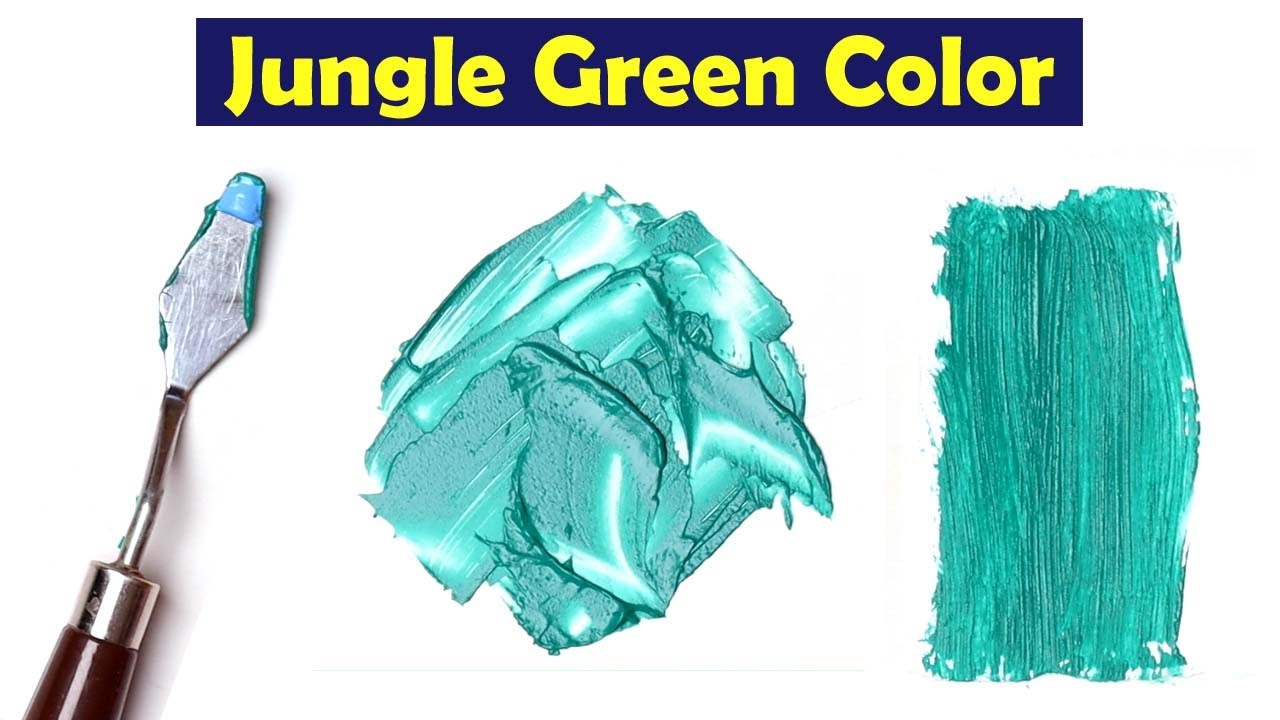 Jungle Green - How To Make Jungle Green Color - Mix Acrylic Colors 